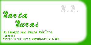 marta murai business card